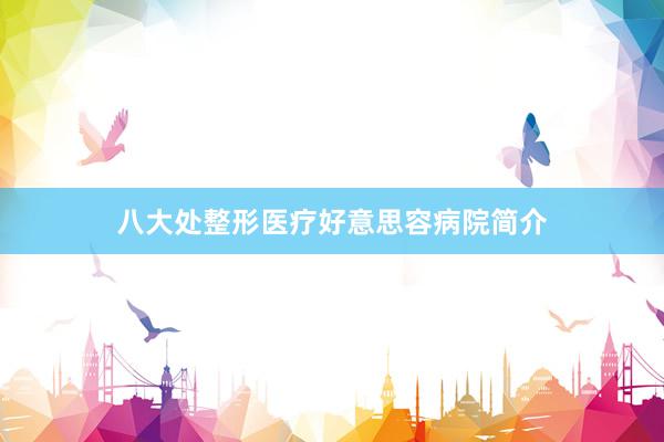八大处整形医疗好意思容病院简介